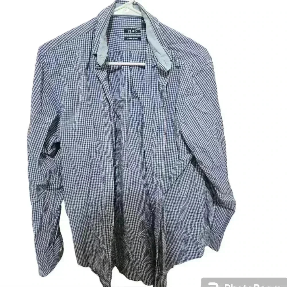 Mens izod premium essentials button down polo!